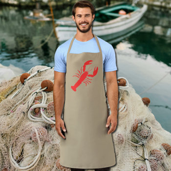 Red Lobster Apron by almawad at Zazzle