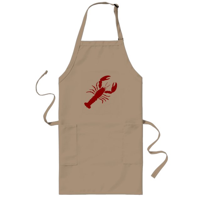 Red lobster aprons for men | beige (Front)