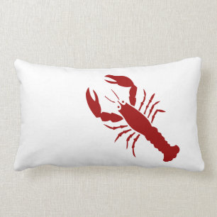 Red Lobster ~ Beach House Lumbar Pillow