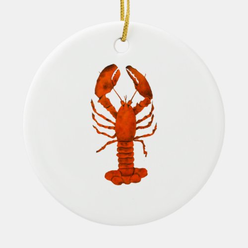 Red Lobster Ceramic Ornament