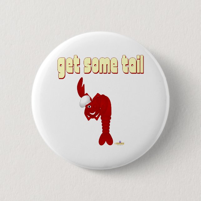 Red Lobster Chef Get Some Tail Button (Front)