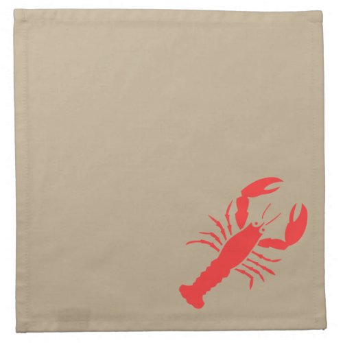 red lobster cloth napkin
