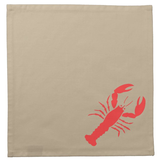 red lobster cloth napkin (Front)