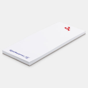 Red Lobster Coastal LOCATION Beach Maine Fun Magnetic Notepad