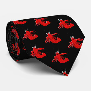 Red Lobster Design Neck Tie