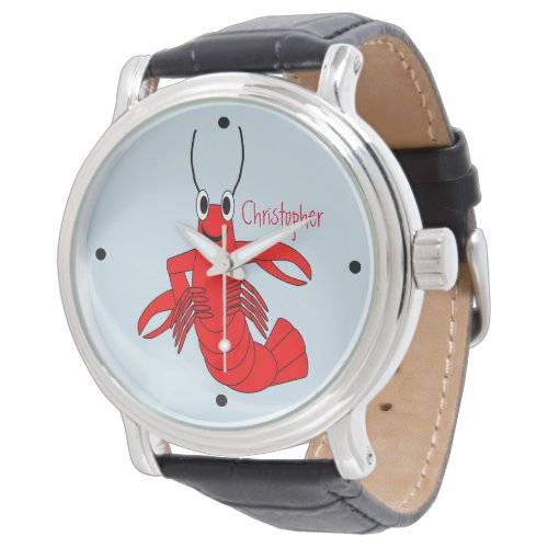 Red Lobster Design Personalized Watch