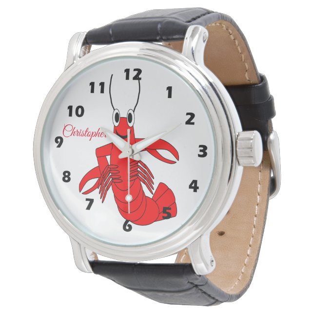 Red Lobster Design Watch (Angled)