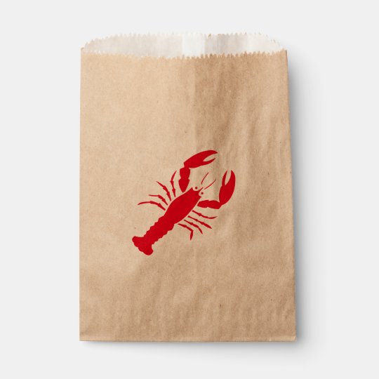 red lobster favor bag