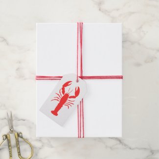red lobster gift tags