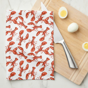 Red Lobster Kitchen Towel