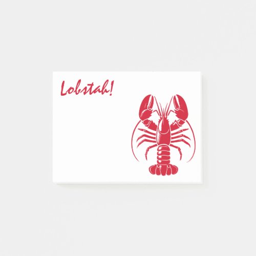 Red Lobster Lobstah Maine New England Coast Post_it Notes