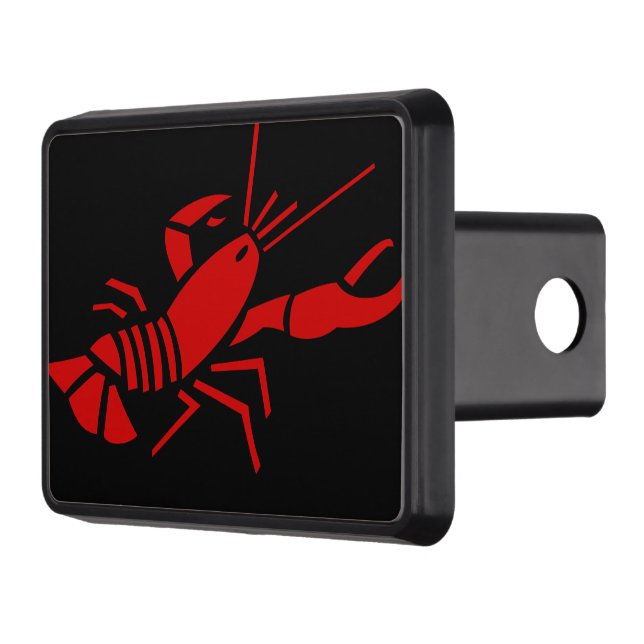 Red lobster logo trailer hitch cover (Left)