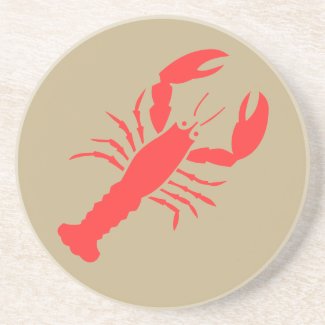 red lobster  on khaki  