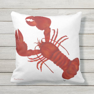 Red Lobster Outdoor Pillow