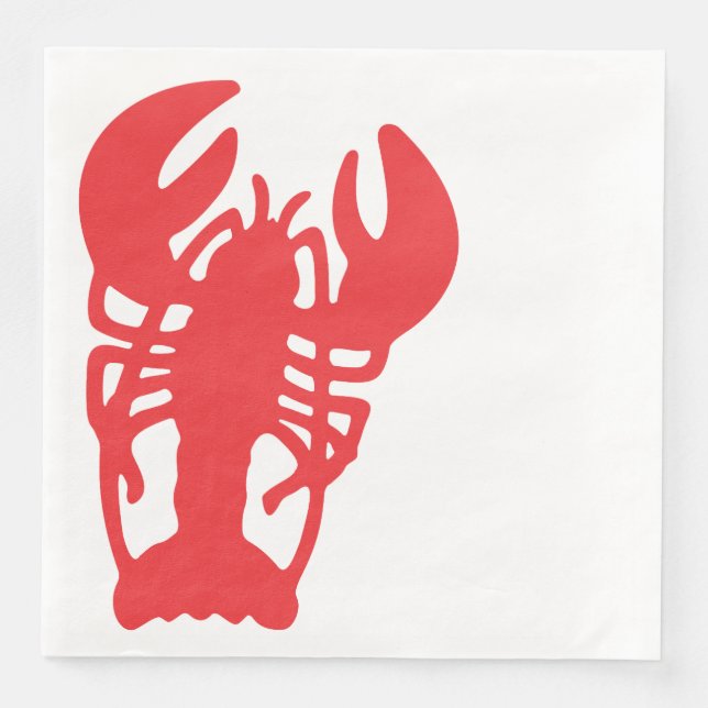 Red Lobster Paper Dinner Napkins (Front)