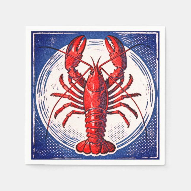 Red Lobster Paper Napkins (Front)