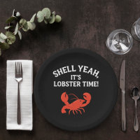 Red lobster party quote retro black
