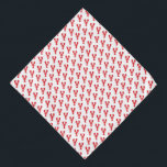 Red Lobster Pattern Coastal Beach Ocean Pet Bandana<br><div class="desc">Red lobster pattern on white background. May add optional text. Great for ANY coastal event, Pet Bandana, lobster bake, Beach party, Maine reunion, party theme, Travel souvenir. Colorful, Mod, Fun. Mix and match entire Lobster / Preppy / Party Supply / Pet Collections by TMCdesigns.</div>