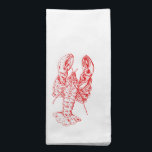 Red lobster Seafood napkins<br><div class="desc">Yum!</div>
