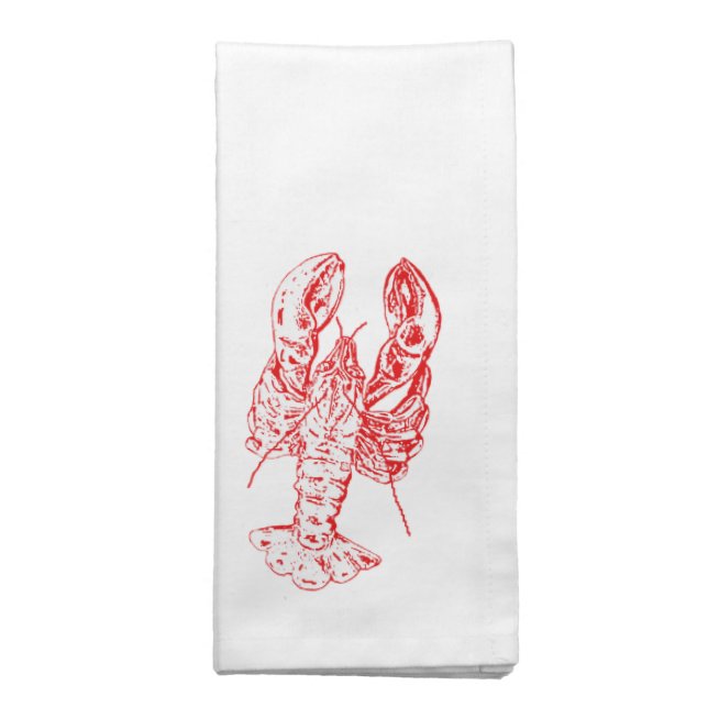 Red lobster Seafood napkins (Folded)