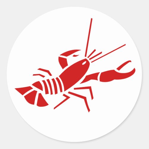 Red lobster stickers  Sealife theme