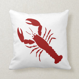 Red Lobster Throw Pillow