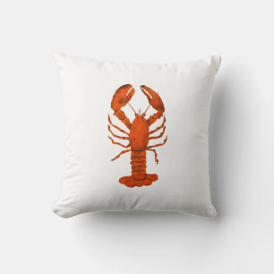 Red Lobster Throw Pillow