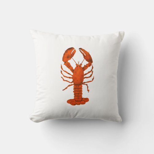 Red Lobster  Throw Pillow