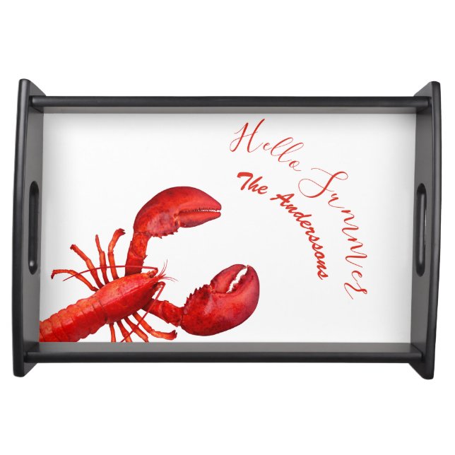 Red lobster white crawfish boil party  serving tray (Front)