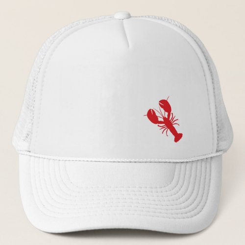 Red Lobster White Hat Preppy Coastal Fun