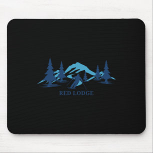 Red Lodge Montana Ski Resort Skiing Skier Mouse Pad