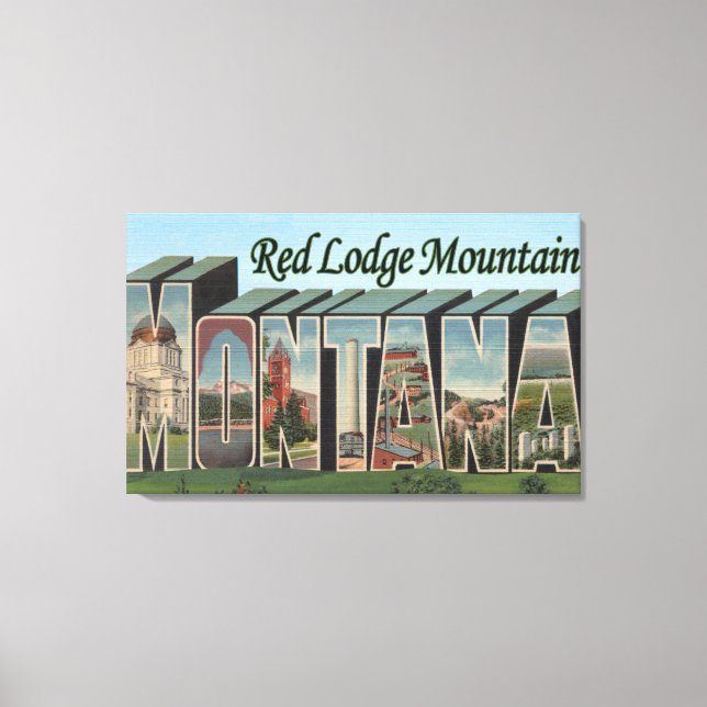 Red Lodge Mountain, Montana Canvas Print (Front)