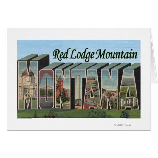 Red Lodge Mountain, Montana Cards (Front Horizontal)