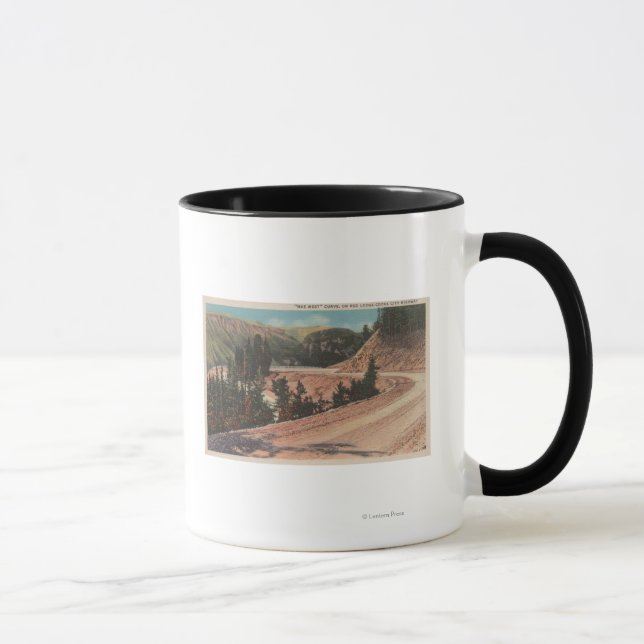Red Lodge, MT - View of Mae West Curve Mug (Right)