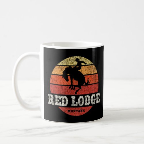 Red Lodge MT Vintage Country Western Retro  Coffee Mug
