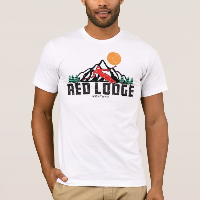 Red Lodge Ski Sunset T-Shirt (Front)