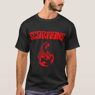 red logo best selling scorpions heavy metal music T-Shirt