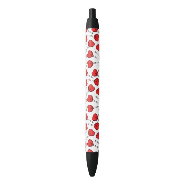 Red Lollipops, Heart Lollipops, Lollipop Pattern Pen (Front Vertical)