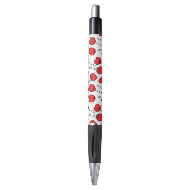 Red Lollipops, Heart Lollipops, Lollipop Pattern Pen (Front Vertical)