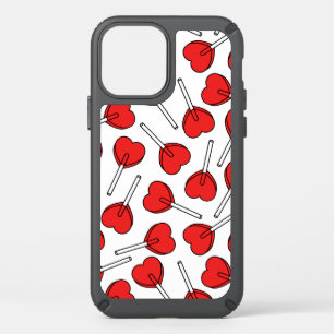 Red Lollipops, Heart Lollipops, Lollipop Pattern Speck iPhone 12 Case