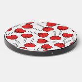 Red Lollipops, Heart Lollipops, Lollipop Pattern Wireless Charger (Front 2)