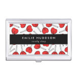 Red Lollipops, Heart Lollipops, Lolly, Candy Shop Business Card Case