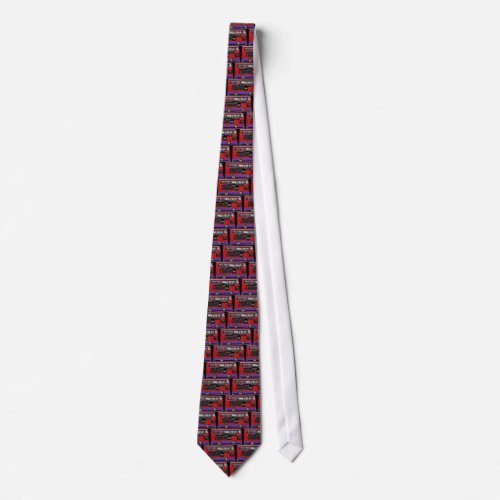 Red London Bus Double Decker Neck Tie