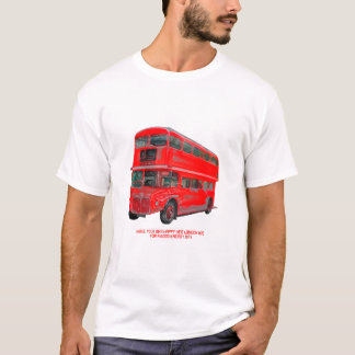 Red London Bus Good Energy Day T-Shirt