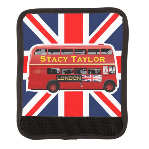 Red London Bus Luggage Handle Wrap