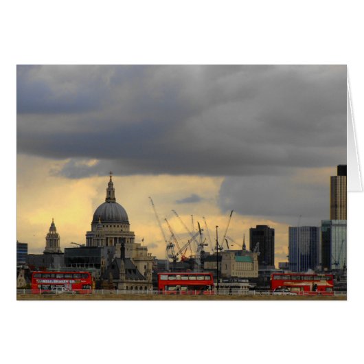 Red London Buses Cards (Front Horizontal)