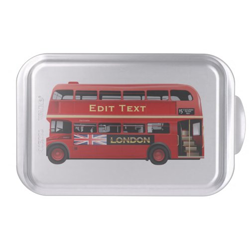 Red London Double Decker Bus Cake Pan