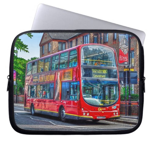 Red London Double_Decker Bus _ England UK Laptop Sleeve