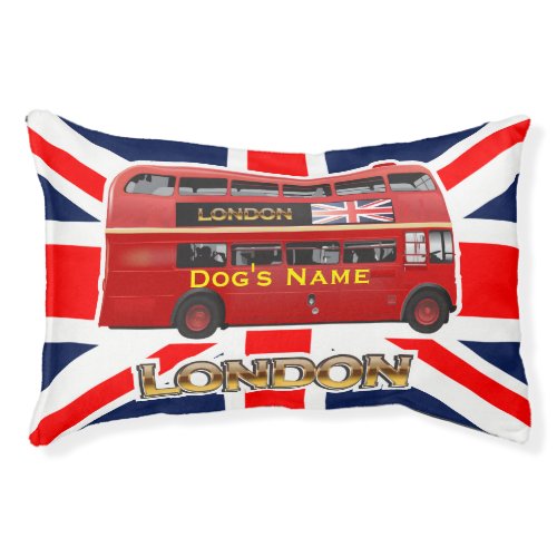 Red London Double Decker Bus Pet Bed