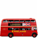 Red London Double Decker Bus Statuette<br><div class="desc">The red Leyland Titan RTL554 Double-Decker bus is a true symbol of London and Britain. Press the "Customize" button to add text,  pick the font,  adjust colours & size,  and make a perfect gift or souvenir for your loved ones!</div>